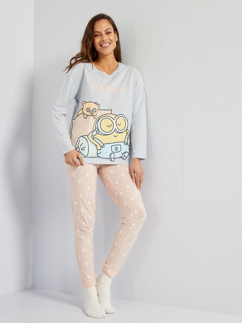 Pyjama 'Minions' - 2-delig BLAUW - Kiabi