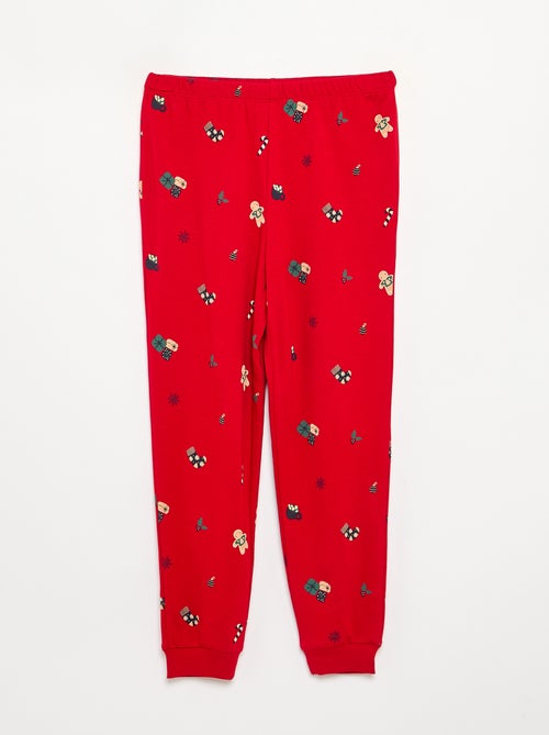 Pyjama 'Noël' 2 pièces - T-shirt à manches longues + pantalon - Kiabi Pyjama 'Noël' 2 pièces - T-shirt à manches longues + pantalon - Kiabi