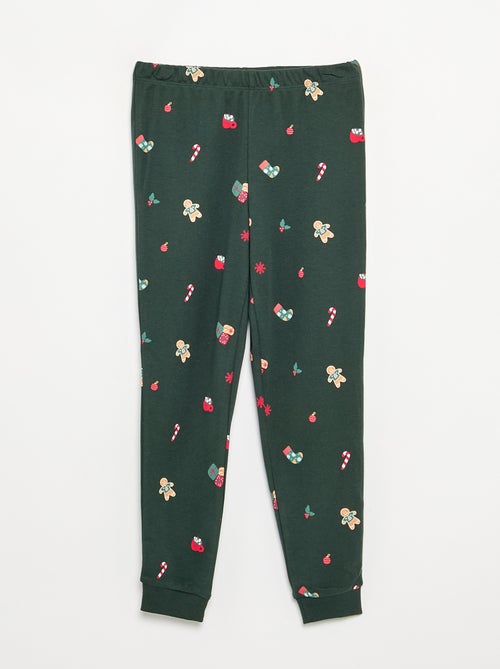 Pyjama 'Noël' 2 pièces - T-shirt à manches longues + pantalon - Kiabi Pyjama 'Noël' 2 pièces - T-shirt à manches longues + pantalon - Kiabi