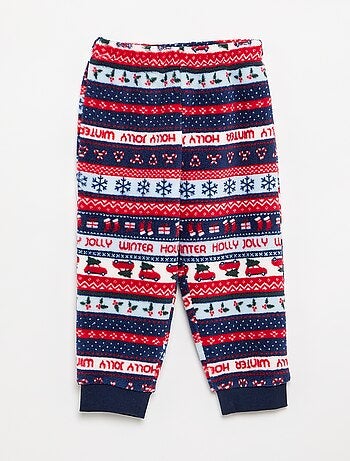 Pyjama 'Noël' jacquard en polaire 2 pièces - Sweat + pantalon