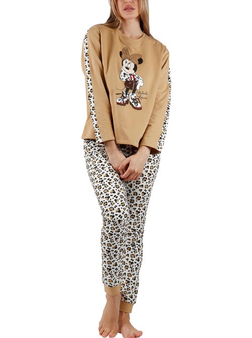 Pyjama outfit broek top lange mouwen minnie leopardo disney - Kiabi