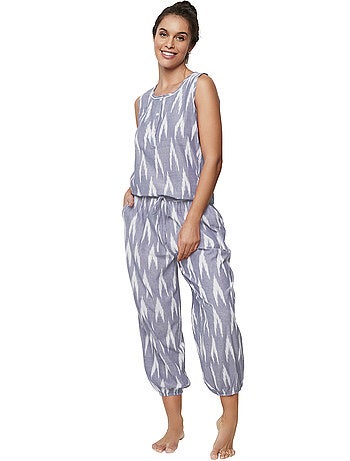 Pyjama pantacourt débardeur homewear p101