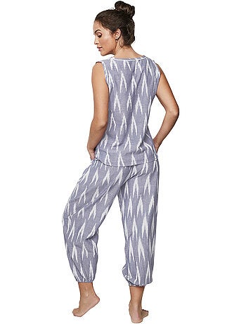 Pyjama pantacourt débardeur homewear p101