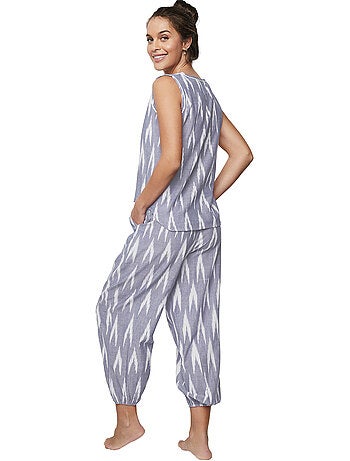 Pyjama pantacourt débardeur homewear p101