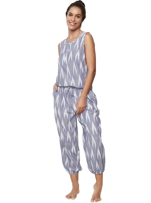 Pyjama pantacourtanktop homewear p101 - Kiabi Pyjama pantacourtanktop homewear p101 - Kiabi