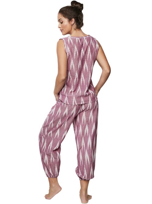 Pyjama pantacourtanktop homewear p101 - Kiabi Pyjama pantacourtanktop homewear p101 - Kiabi