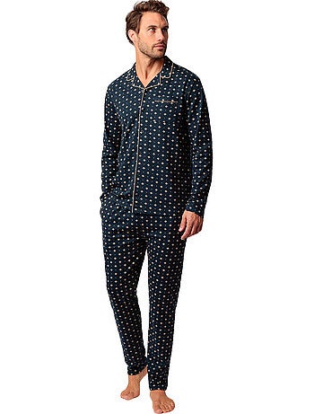 Pyjama pantalon chemise manches longues classic tie