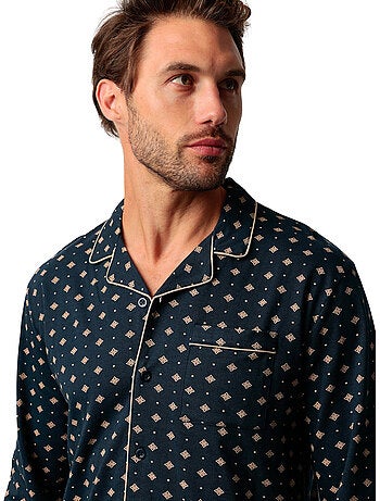 Pyjama pantalon chemise manches longues classic tie