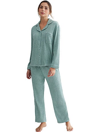 Pyjama pantalon chemise manches longues espiga