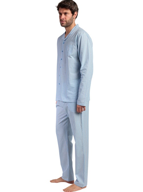 Pyjama pantalon chemise manches longues home compact - Kiabi Pyjama pantalon chemise manches longues home compact - Kiabi