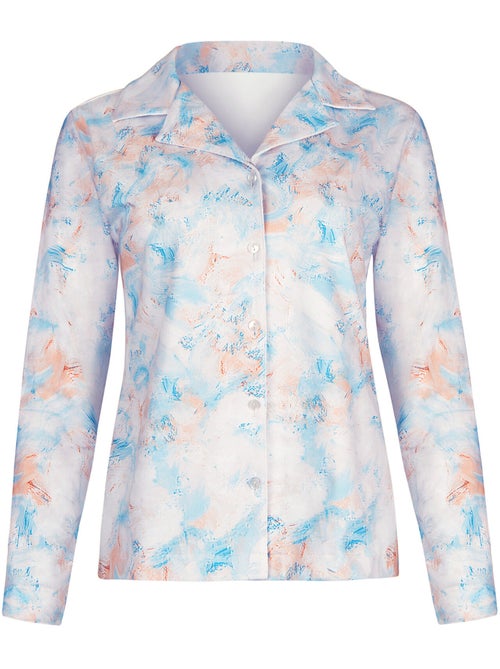 Pyjama pantalon chemise manches longues olena - Kiabi