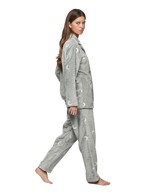 Pyjama pantalon chemise manches longues p112 etoile de soir - Kiabi Pyjama pantalon chemise manches longues p112 etoile de soir - Kiabi