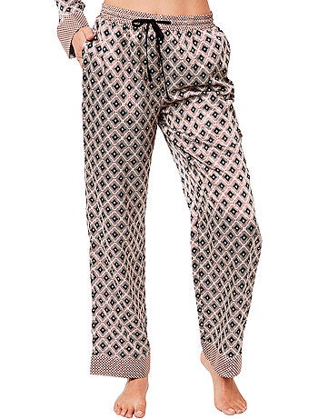 Pyjama pantalon chemise manches longues p116 satin sublime