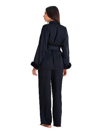 Pyjama pantalon chemise manches longues passion