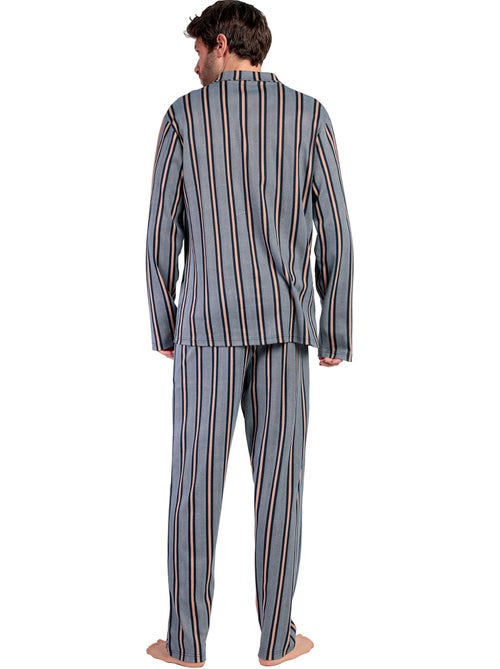 Pyjama pantalon chemise manches longues pointe antonio miro - Kiabi Pyjama pantalon chemise manches longues pointe antonio miro - Kiabi