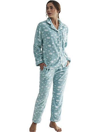 Pyjama pantalon chemise manches longues polar joven