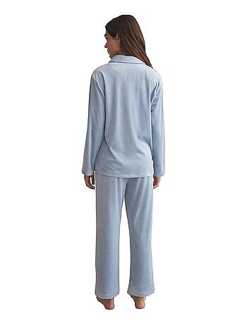 Pyjama pantalon chemise manches longues polarsoft