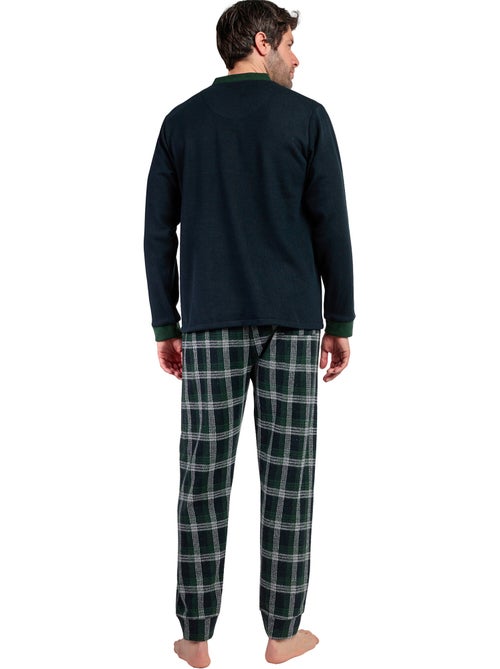 Pyjama pantalon chemise manches longues smeraldo - Kiabi