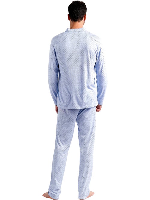 Pyjama pantalon et chemise stripes and dots - Kiabi