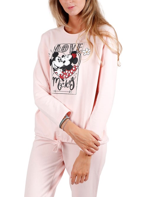 Pyjama pantalon et haut first dates disney - Kiabi