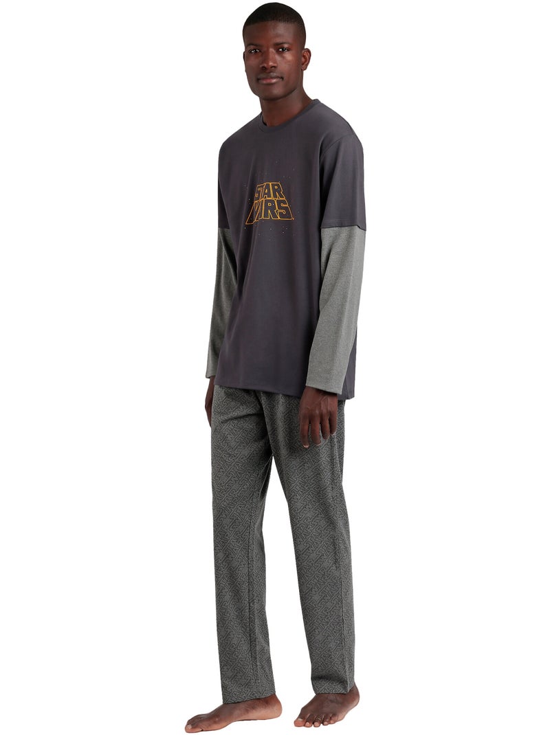 Pyjama pantalon et haut new hope star wars Gris - Kiabi