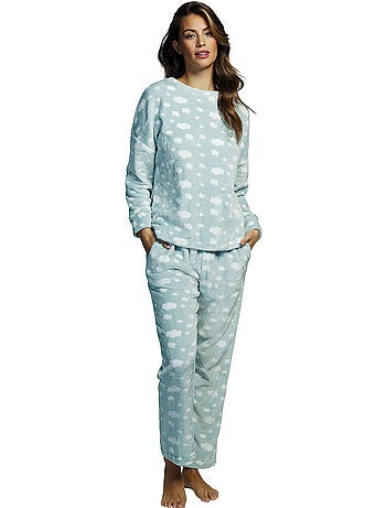 Pyjama pantalon haut manches longues polar joven
