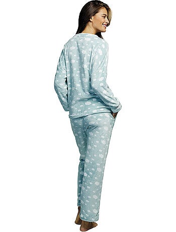 Pyjama pantalon haut manches longues polar joven