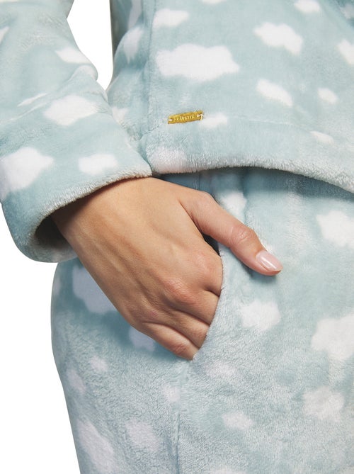Pyjama pantalon haut manches longues polar joven - Kiabi Pyjama pantalon haut manches longues polar joven - Kiabi