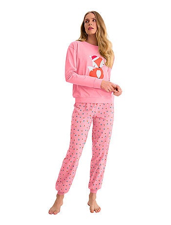 Pyjama pantalon jogger top m.longues foxy