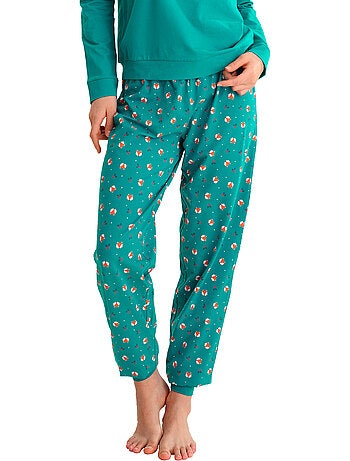 Pyjama pantalon jogger top m.longues foxy