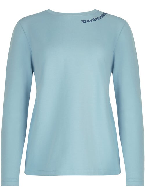 Pyjama pantalon large top manches longues delightful - Kiabi Pyjama pantalon large top manches longues delightful - Kiabi