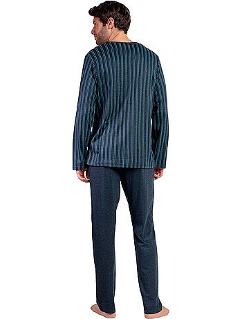 Pyjama pantalon polo manches longues italic