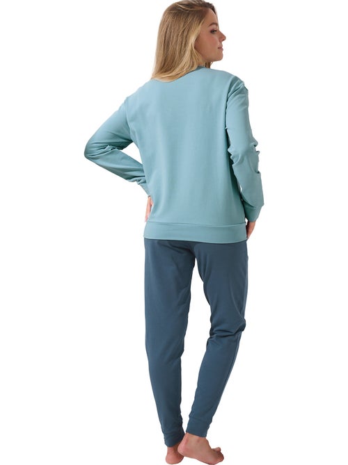 Pyjama pantalon resserré top manches longues delightful - Kiabi Pyjama pantalon resserré top manches longues delightful - Kiabi