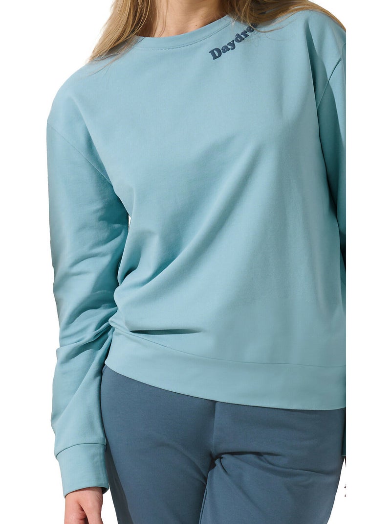 Pyjama pantalon resserré top manches longues delightful Bleu - Kiabi