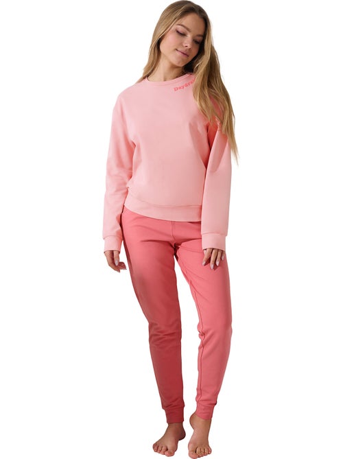 Pyjama pantalon resserré top manches longues delightful - Kiabi Pyjama pantalon resserré top manches longues delightful - Kiabi