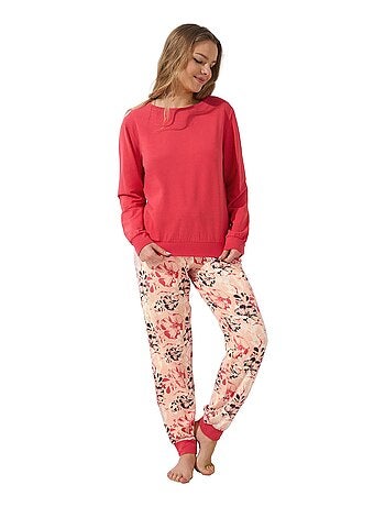 Pyjama pantalon resserré top manches longues ocean