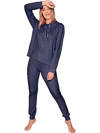 Pyjama pantalon sweat capuche make it happen