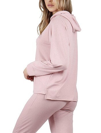 Pyjama pantalon sweat capuche make it happen