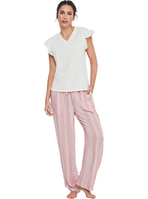 Pyjama pantalon t-shirt homewear p120 - Kiabi Pyjama pantalon t-shirt homewear p120 - Kiabi