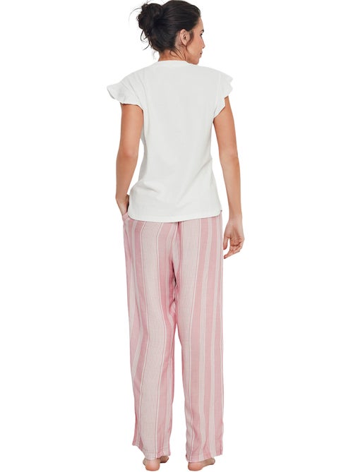Pyjama pantalon t-shirt homewear p120 - Kiabi Pyjama pantalon t-shirt homewear p120 - Kiabi