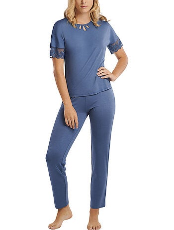 Pyjama pantalon top manches courtes juliette