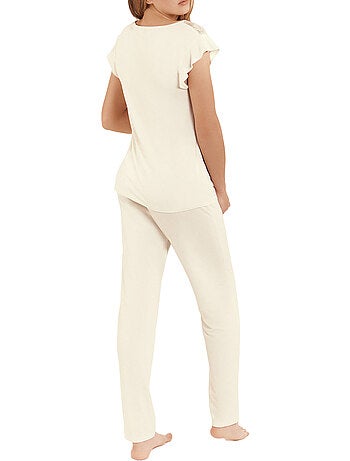 Pyjama pantalon top manches courtes tenue d'intérieur harvest