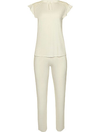 Pyjama pantalon top manches courtes tenue d'intérieur harvest