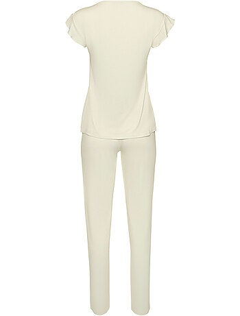 Pyjama pantalon top manches courtes tenue d'intérieur harvest