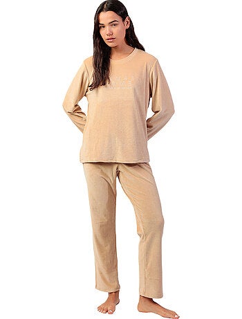 Pyjama pantalon top manches longues adm home