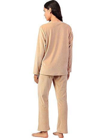 Pyjama pantalon top manches longues adm home
