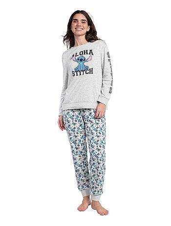Pyjama pantalon top manches longues aloha stitch disney