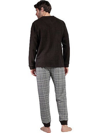 Pyjama pantalon top manches longues americano
