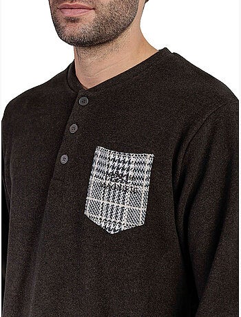 Pyjama pantalon top manches longues americano