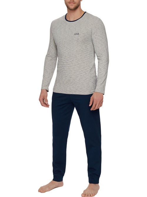 Pyjama pantalon top manches longues atlas - Kiabi Pyjama pantalon top manches longues atlas - Kiabi